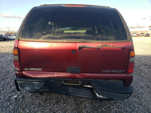 1GNEC13V33J107138 - 2003 CHEVROLET TAHOE C1500 RED photo 6