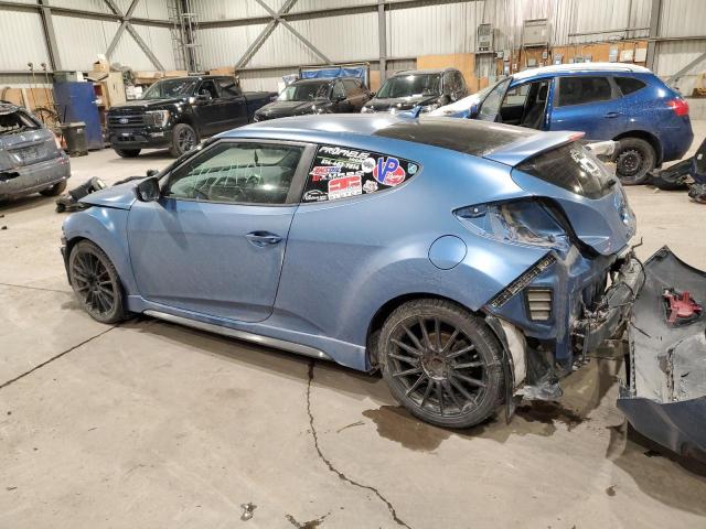 KMHTC6AE3GU259873 - 2016 HYUNDAI VELOSTER TURBO BLUE photo 2