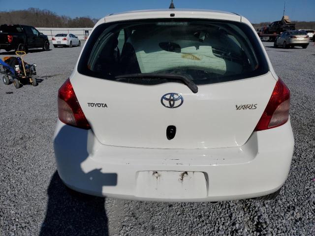 JTDJT923775054710 - 2007 TOYOTA YARIS WHITE photo 6