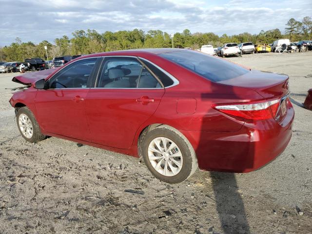 4T1BF1FK5GU614465 - 2016 TOYOTA CAMRY LE RED photo 2
