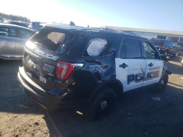 1FM5K8AR2KGA31056 - 2019 FORD EXPLORER POLICE INTERCEPTOR أسود صورة 3