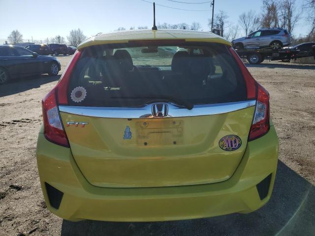 JHMGK5H78HS006814 - 2017 HONDA FIT EX YELLOW photo 6