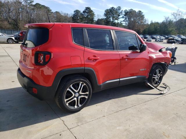 ZACCJAABXHPE78917 - 2017 JEEP RENEGADE SPORT RED photo 3