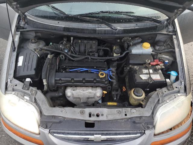 KL1TD66698B265250 - 2008 CHEVROLET AVEO BASE SILVER photo 11