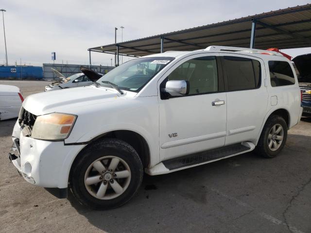 5N1AA08D18N613862 - 2008 NISSAN ARMADA SE WHITE photo 1