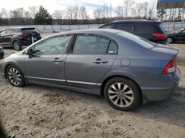 1HGFA16879L029356 - 2009 HONDA CIVIC EX GRAY photo 2