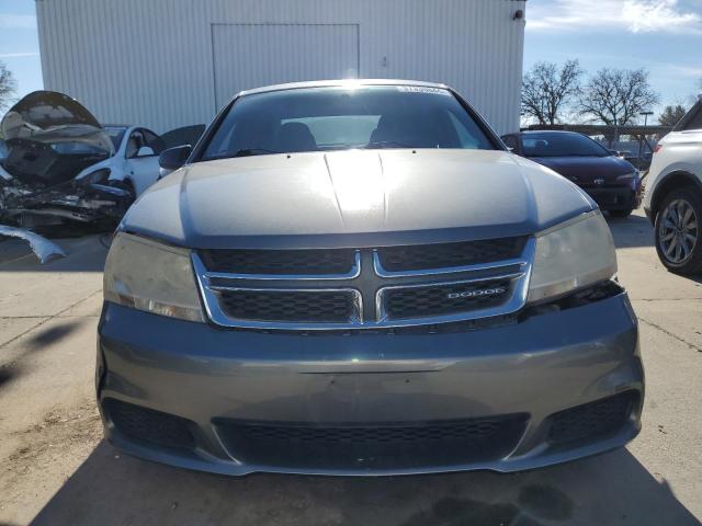 1C3CDZAB4CN174851 - 2012 DODGE AVENGER SE GRAY photo 5