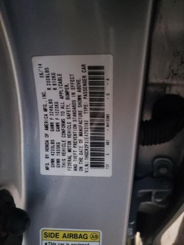 1HGCR2F37EA253190 - 2014 HONDA ACCORD LX SILVER photo 12