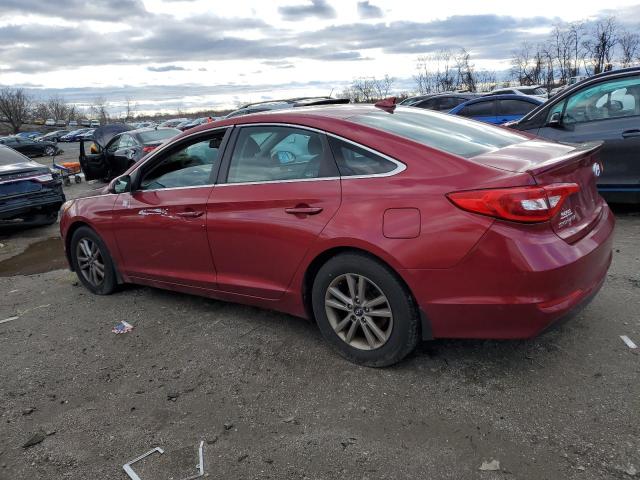 5NPE24AF9GH409802 - 2016 HYUNDAI SONATA SE RED photo 2