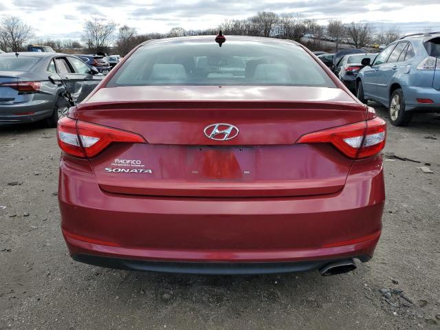 5NPE24AF9GH409802 - 2016 HYUNDAI SONATA SE RED photo 6