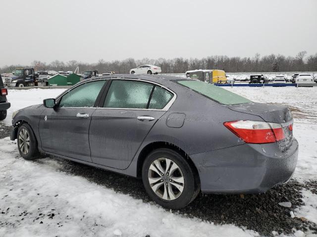 1HGCR2F38EA074561 - 2014 HONDA ACCORD LX GRAY photo 2