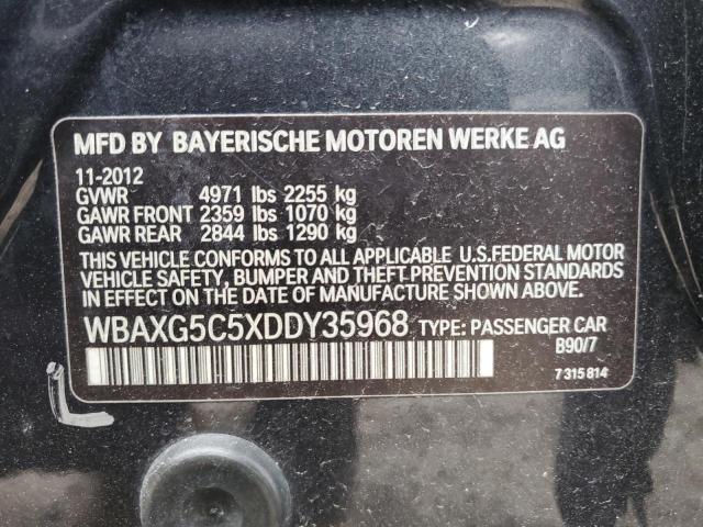 WBAXG5C5XDDY35968 - 2013 BMW 528 I GRAY photo 12