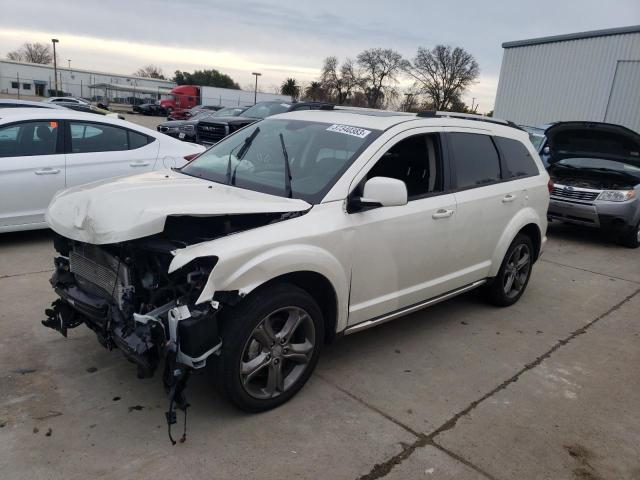 3C4PDCGG1HT677371 - 2017 DODGE JOURNEY CROSSROAD WHITE photo 1