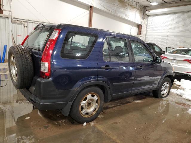 JHLRD68596C005805 - 2006 HONDA CR-V LX BLUE photo 3