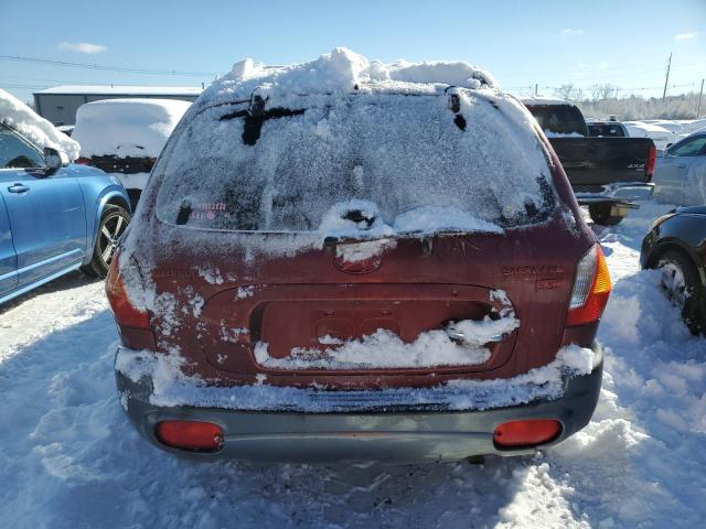 KM8SC13E54U733894 - 2007 HYUNDAI SANTA FE GLS RED photo 6