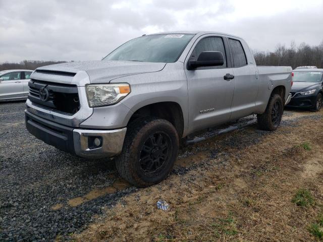 5TFRM5F14EX071502 - 2014 TOYOTA TUNDRA DOUBLE CAB SR/SR5 SILVER photo 1