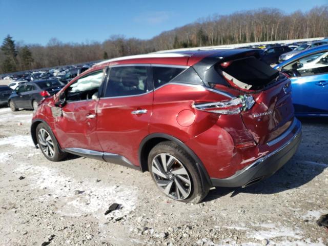 5N1AZ2MH5FN227651 - 2015 NISSAN MURANO S RED photo 2