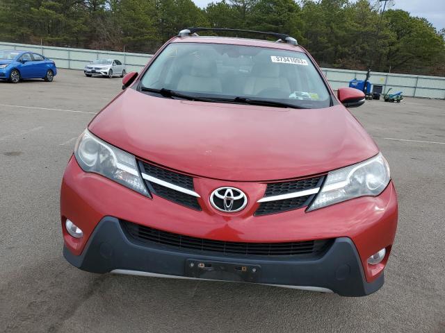 2T3DFREV0EW224607 - 2014 TOYOTA RAV4 LIMITED RED photo 5