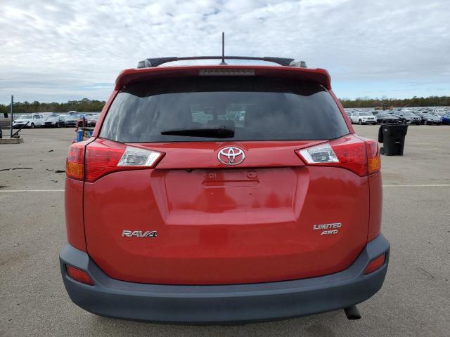 2T3DFREV0EW224607 - 2014 TOYOTA RAV4 LIMITED RED photo 6