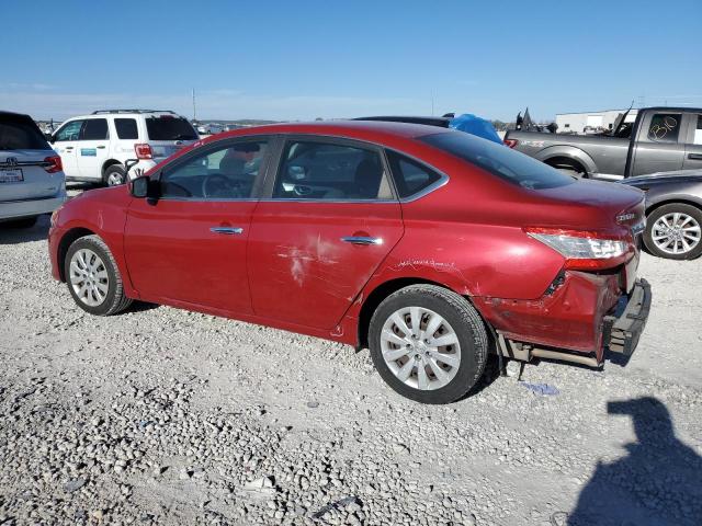 3N1AB7AP5DL745812 - 2013 NISSAN SENTRA S RED photo 2