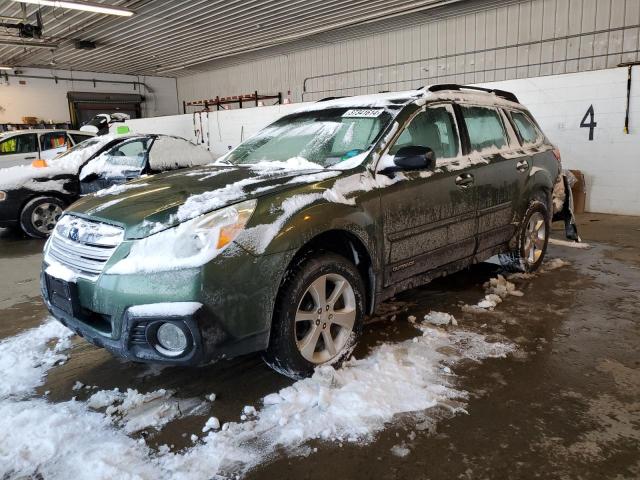 4S4BRBAC8E3307520 - 2014 SUBARU OUTBACK 2.5I GREEN photo 1