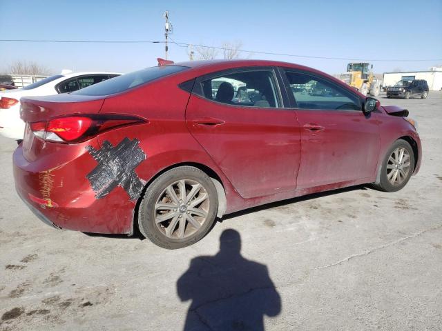 5NPDH4AE7GH695523 - 2016 HYUNDAI ELANTRA SE RED photo 3