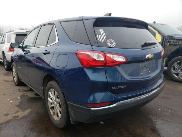 2GNAXUEV6L6105107 - 2020 CHEVROLET EQUINOX LT BLUE photo 2