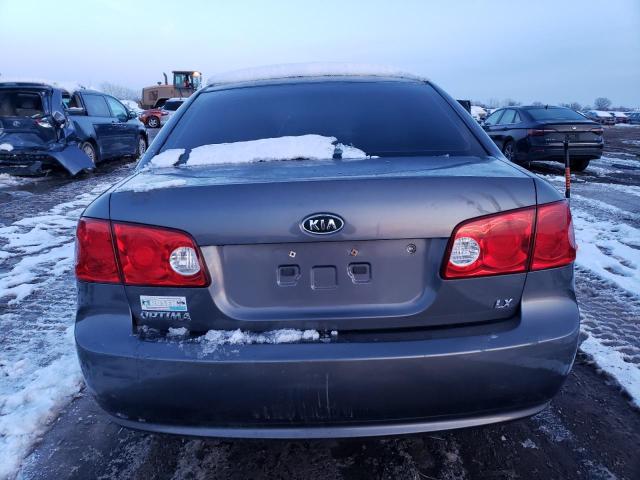 KNAGE123785174088 - 2008 KIA OPTIMA LX GRAY photo 6