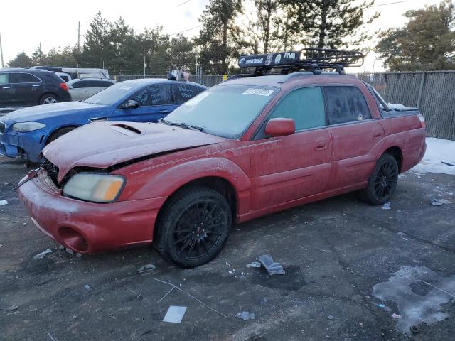 4S4BT63CX55107281 - 2005 SUBARU BAJA TURBO RED photo 1