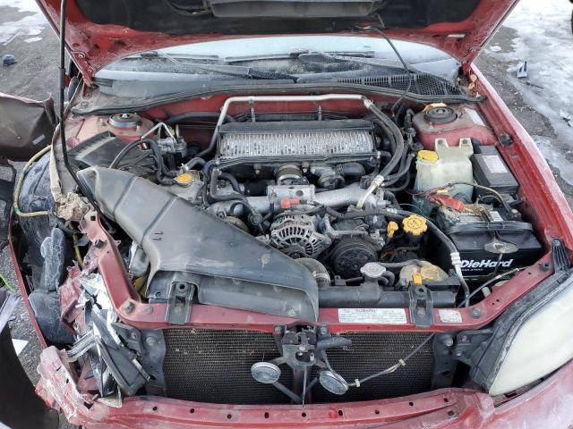 4S4BT63CX55107281 - 2005 SUBARU BAJA TURBO RED photo 11