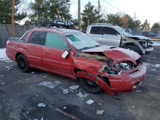 4S4BT63CX55107281 - 2005 SUBARU BAJA TURBO RED photo 4