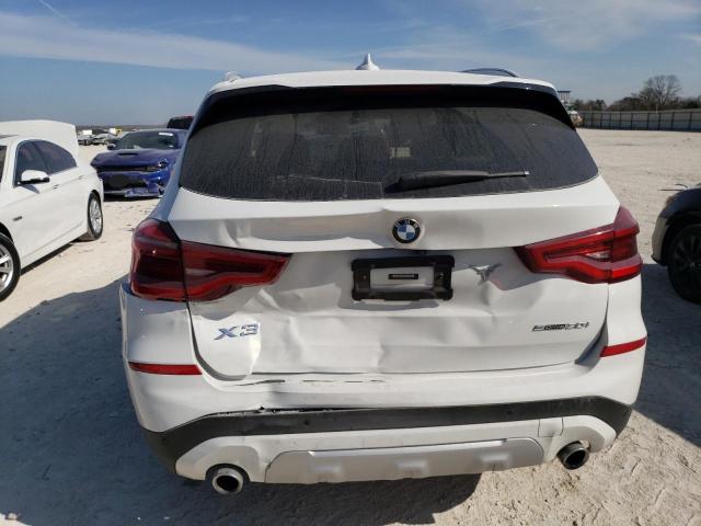 5UXTY3C03L9D30588 - 2020 BMW X3 SDRIVE30I WHITE photo 6