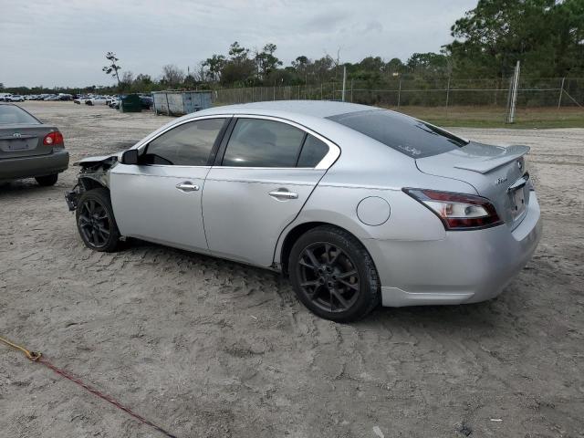 1N4AA5APXCC814501 - 2012 NISSAN MAXIMA S SILVER photo 2