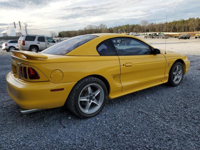 1FAFP47V6WF210838 - 1998 FORD MUSTANG COBRA YELLOW photo 3