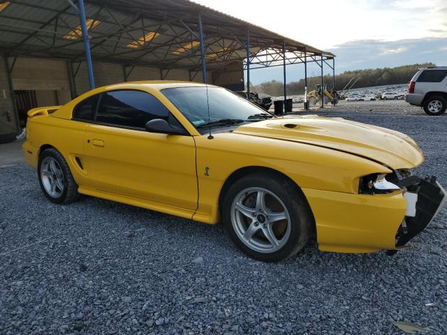 1FAFP47V6WF210838 - 1998 FORD MUSTANG COBRA YELLOW photo 4