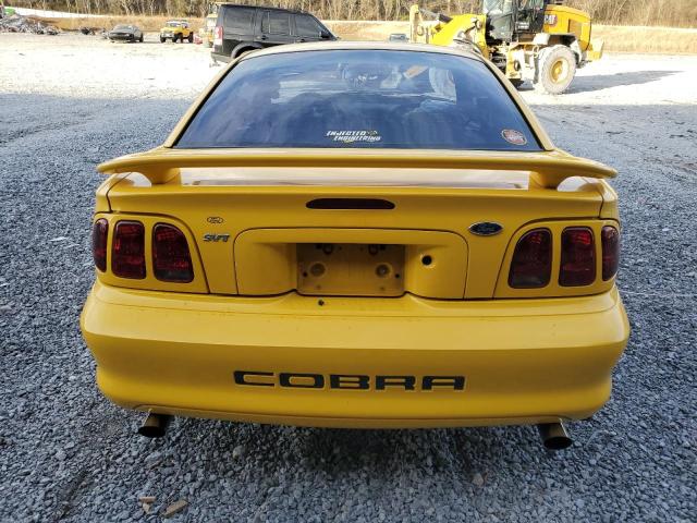 1FAFP47V6WF210838 - 1998 FORD MUSTANG COBRA YELLOW photo 6