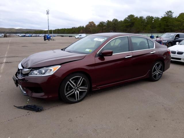 1HGCR2F15HA002252 - 2017 HONDA ACCORD SPORT SPECIAL EDITION BURGUNDY photo 1