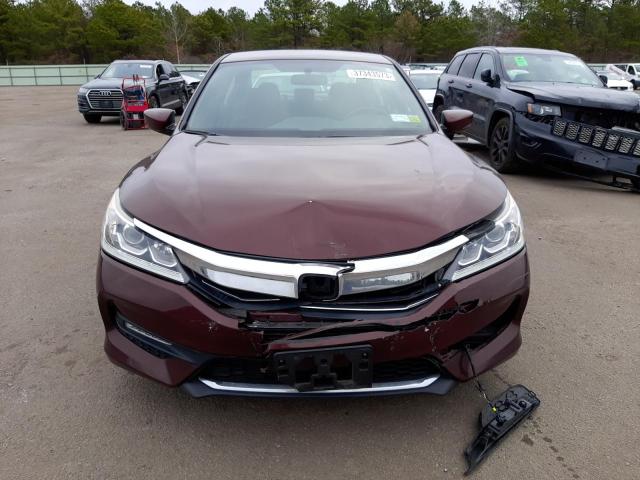 1HGCR2F15HA002252 - 2017 HONDA ACCORD SPORT SPECIAL EDITION BURGUNDY photo 5