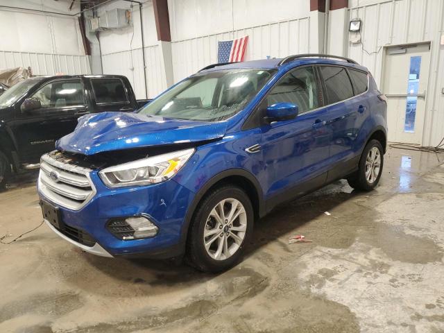 1FMCU9HD5JUD01611 - 2018 FORD ESCAPE SEL BLUE photo 1