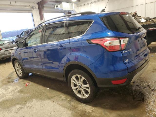 1FMCU9HD5JUD01611 - 2018 FORD ESCAPE SEL BLUE photo 2