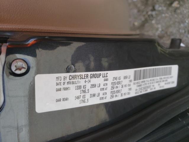 2C4RC1BG8ER382287 - 2014 CHRYSLER TOWN & COU TOURING ლურჯი ფოტო 13