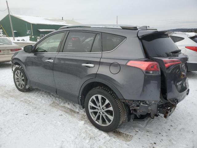 JTMDFREV7JJ721582 - 2018 TOYOTA RAV4 LIMITED GRAY photo 2