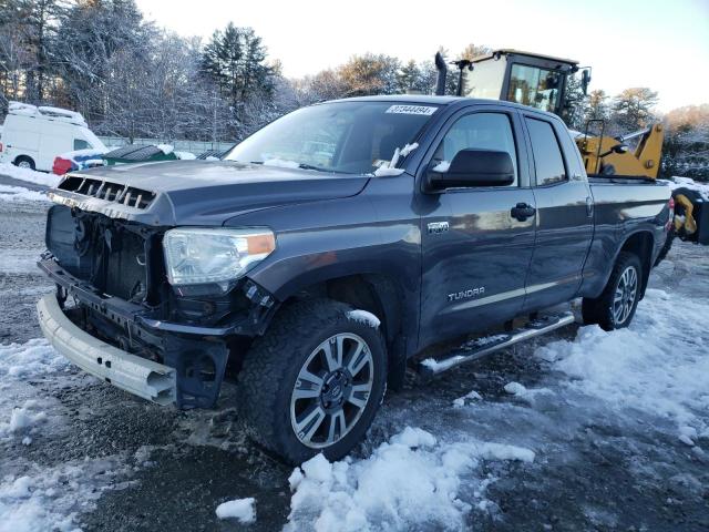5TFUY5F18EX370246 - 2014 TOYOTA TUNDRA DOUBLE CAB SR/SR5 GRAY photo 1