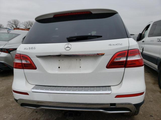 4JGDA5HBXFA481598 - 2015 MERCEDES-BENZ ML 350 4MATIC WHITE photo 6