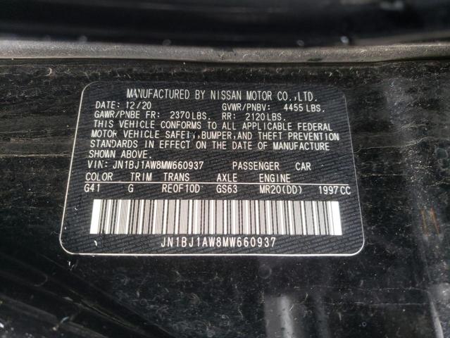 JN1BJ1AW8MW660937 - 2021 NISSAN ROGUE SPOR S BLACK photo 13