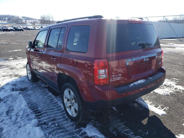 1C4NJRFB7CD658525 - 2012 JEEP PATRIOT LATITUDE RED photo 3