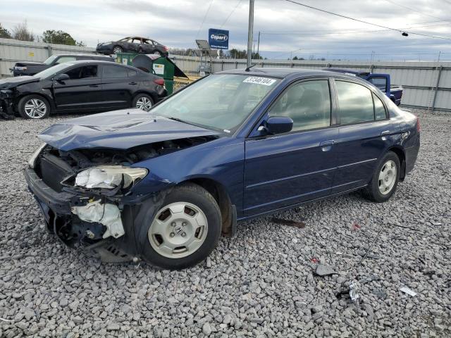 JHMES96645S016499 - 2005 HONDA CIVIC HYBRID BLUE photo 1