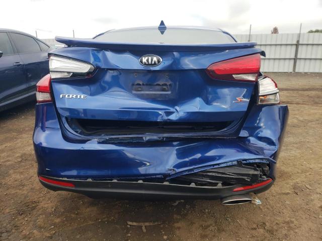 3KPFL4A77JE278083 - 2018 KIA FORTE LX BLUE photo 6