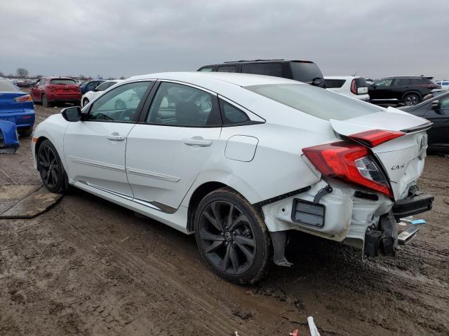 2HGFC2F83MH504457 - 2021 HONDA CIVIC SPORT WHITE photo 2