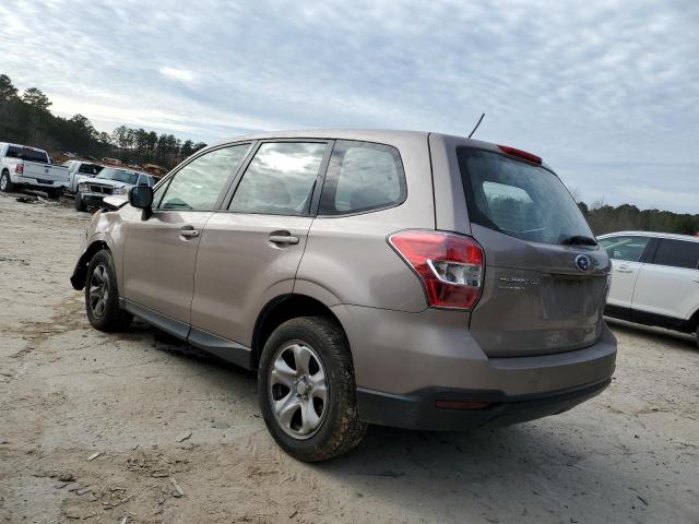 JF2SJAAC0FH526841 - 2015 SUBARU FORESTER 2.5I TAN photo 2